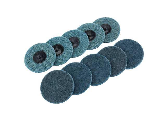 Draper Polycarbide Abrasive Pads, 75mm, Fine (Pack of 10) 75626 Draper - Town Tools 