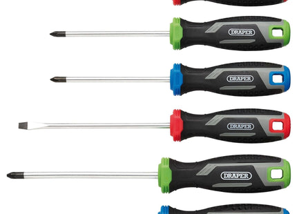 Draper Soft Grip Screwdriver Set (6 Piece) Draper - Town Tools