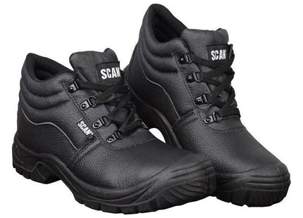 Scan 4 D-Ring Chukka Safety Boots Black UK 6 EUR 40 Scan - RockBottom Nothampton