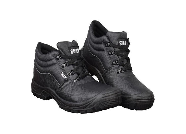Scan 4 D-Ring Chukka Safety Boots Black UK 6 EUR 40 Scan - RockBottom Nothampton