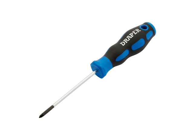 Draper Soft Grip PZ TYPE Screwdriver, No.0 x 75mm Draper - Town Tools