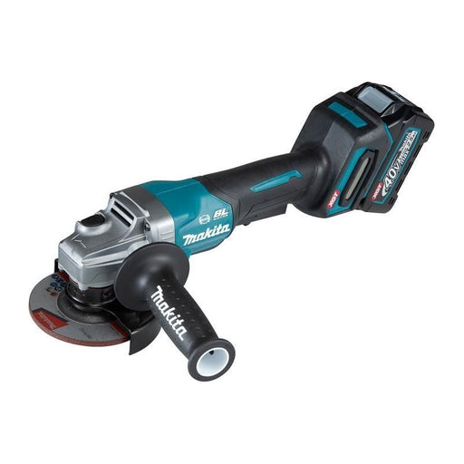 Makita GA012GD201 XGT® 40Vmax BL Paddle Switch Grinder 115mm 40V 2 x 2.5Ah Li-ion Makita - RockBottom Northampton 
