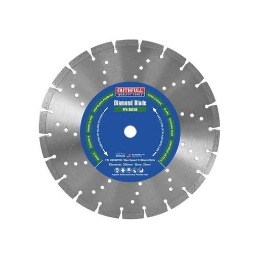Faithfull Professional Diamond Blade 300 x 20mm Faithfull - RockBottom Northampton