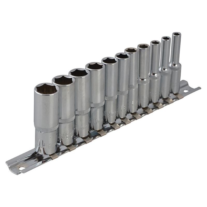 Bluespot Tools 1/4in Drive Deep Socket Set, 11 Piece BlueSpot Tools - RockBottom Northampton
