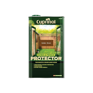 Cuprinol Shed & Fence Protector Gold Brown 5 litre Cuprinol - RockBottom Northampton