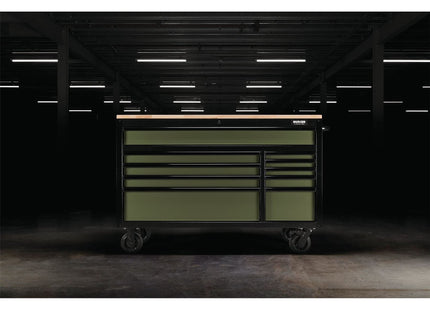 Draper BUNKER Workbench Roller Tool Cabinet, 10 Drawer, 56", Green 08236 Draper - Town Tools 