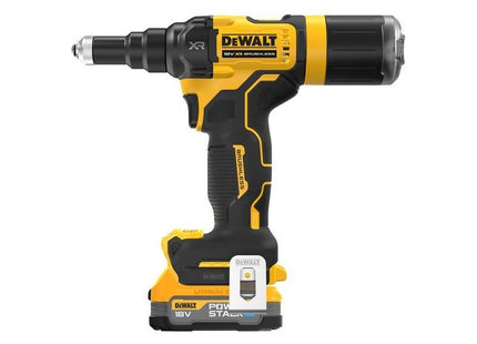 Dewalt Power Tools DCF403E1T XR 3/16in Brushless Riveter 1 x 1.7Ah POWERSTACK™ Li-ion DeWALT Power Tools - RockBottom Northampton