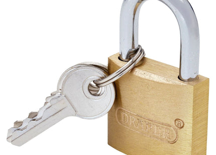 Draper Brass Cylinder Padlock, 30mm Draper - Town Tools