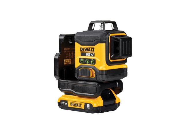 Dewalt Power Tools DCLE34031D1 3 x 360° Multi Line Laser 18V 1 x 2.0Ah Li-ion DeWALT Power Tools - RockBottom Northampton
