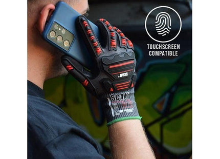 Scan Nitrile Palm Impact Cut D Gloves - XL (Size 10) Scan - RockBottom Nothampton