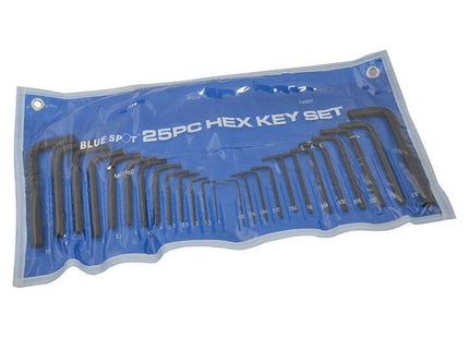 Bluespot Tools Metric & Imperial Hexagon Key Pouch Set, 25 Piece BlueSpot Tools - RockBottom Northampton