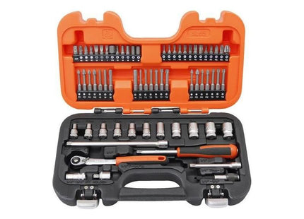 Bahco SL65 1/4in Drive Slim Socket Set, 65 Piece Bahco - RockBottom Northampton