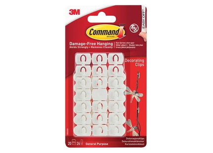 Command™ White Decorating Clips (Pack 20) Command™ - RockBottom Northampton