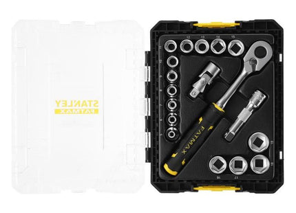 Stanley® Hand Tools FATMAX® 3/8in M PRO-STACK™ Socket Set, 18 Piece STANLEY® Hand Tools - RockBottom Nothampton