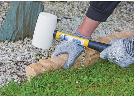Draper Non-Marking Rubber Head Mallet with Fibreglass Shaft, 680g/24oz 09119 Draper - Town Tools 