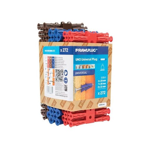 Rawlplug Mixed UNO® Plugs (Pack 272) Rawlplug - RockBottom Nothampton