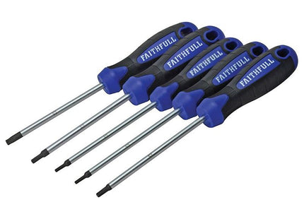 Faithfull Star (Torx) Head Screwdriver Set, 5 Piece Faithfull - RockBottom Northampton