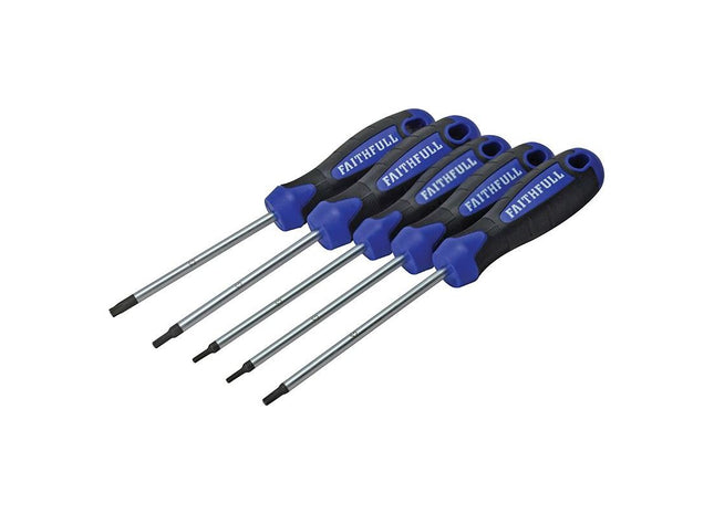 Faithfull Star (Torx) Head Screwdriver Set, 5 Piece Faithfull - RockBottom Northampton
