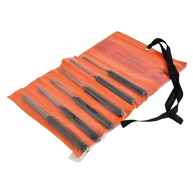 Priory 145-S6 Long Series Pin Punch Set 6 Piece Priory - RockBottom Nothampton