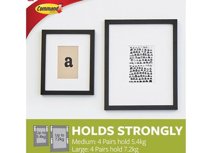 Command™ Picture Hanging Strips Set, Medium & Large (Pack 12) Command™ - RockBottom Northampton