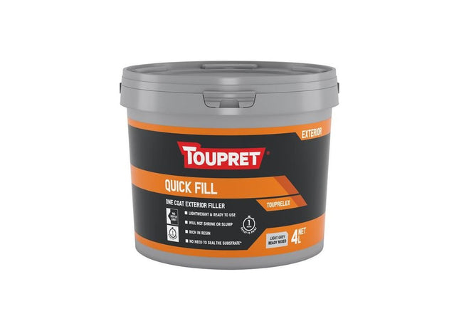 Toupret Quick Fill (Exterior) 4 litre Toupret - RockBottom Northampton
