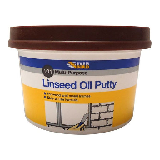Everbuild Sika 101 Multi-Purpose Linseed Oil Putty Brown 500g Everbuild Sika - RockBottom Northamptin