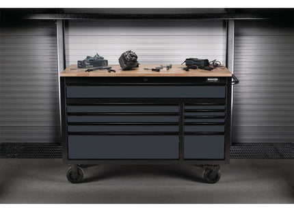 Draper BUNKER Workbench Roller Tool Cabinet, 10 Drawer, 56", Grey 08227 Draper - Town Tools 