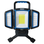 COB SMD Rechargeable Work Light and Powerbank, 18W, 2000 Lumens, USB-C Cable Supplied Draper - Town Tools
