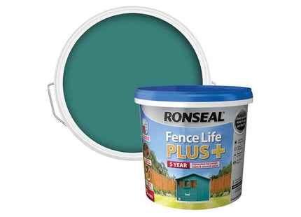 Ronseal Fence Life Plus+ Teal 5 litre Ronseal - RockBottom Nothampton