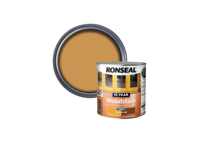 Ronseal 10 Year Woodstain Natural Pine 2.5 litre Ronseal - RockBottom Nothampton