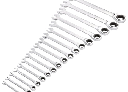 Draper Draper HI-TORQ Metric Ratchet Combination Spanner Set (17 Piece) Draper - Town Tools
