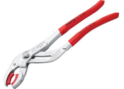 Knipex Plastic Pipe Grip Pliers Plastic Jaws Chrome 250mm - 75mm Capacity Knipex - RockBottom Northampton