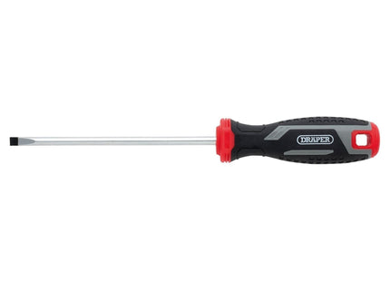 Draper Slotted Parallel Soft Grip Screwdriver, SL5.5 x 125mm Draper - Town Tools