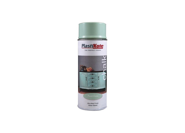 Plastikote Chalk Finish Spray Pastel Green 400ml PlastiKote - RockBottom Nothampton