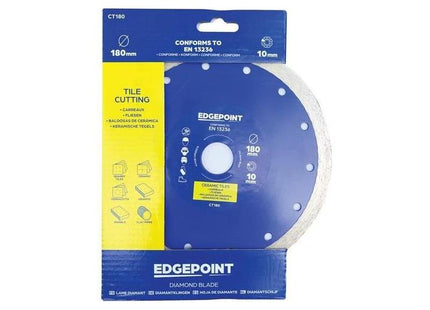 Edgepoint CT180 Tile Cutting Diamond Blade 180mm EdgePoint - RockBottom Northamptin