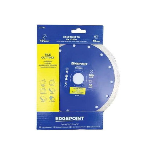 Edgepoint CT180 Tile Cutting Diamond Blade 180mm EdgePoint - RockBottom Northamptin