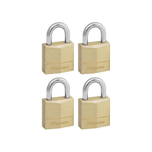 Master Lock Solid Brass 20mm Padlock 3-Pin - Keyed Alike x 4 Master Lock - RockBottom Northampton