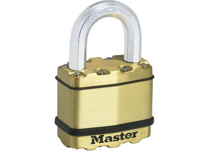 Master Lock Excell™ Brass Finish 50mm Padlock 4-Pin Master Lock - RockBottom Northampton