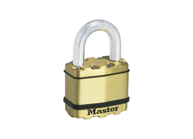 Master Lock Excell™ Brass Finish 50mm Padlock 4-Pin Master Lock - RockBottom Northampton