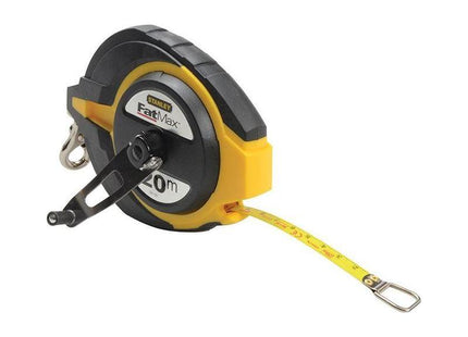 Stanley® Hand Tools FatMax® Closed Case Steel Long Tape 20m (Width 10mm) (Metric only) STANLEY® Hand Tools - RockBottom Nothampton