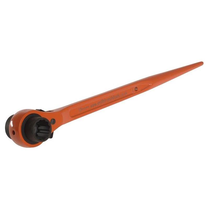 Priory 603 Reversible Ratchet Spanner Podger 19 x 21mm Hi-Vis Priory - RockBottom Nothampton