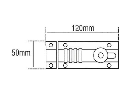 Squire CombiBolt 4 Re-Codable Locking Bolt Black/Blue 120mm Squire - RockBottom Nothampton