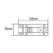 Squire CombiBolt 4 Re-Codable Locking Bolt Black/Blue 120mm Squire - RockBottom Nothampton