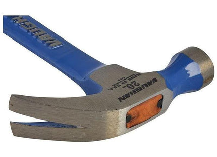 Vaughan R20 Curved Claw Nail Hammer All Steel Smooth Face 570g (20oz) Vaughan - RockBottom Northampton