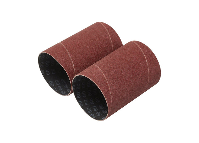 Draper Aluminium Oxide Sanding Sleeves, 75 x 115mm, 80 Grit (Pack of 2) Draper - Town Tools
