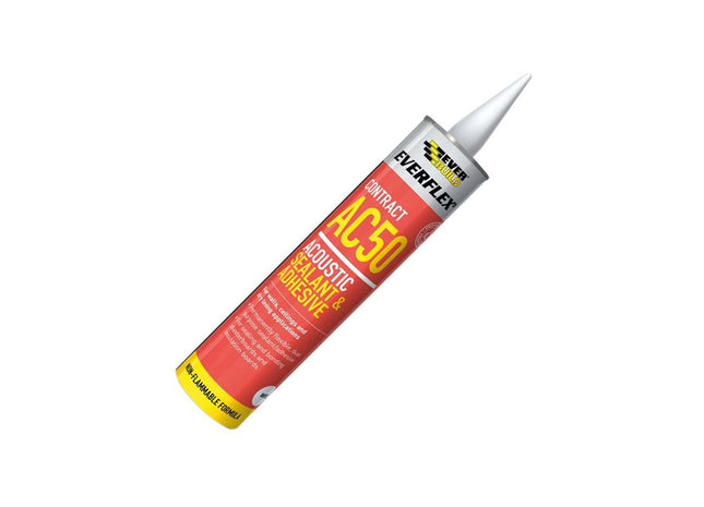 Everbuild Sika Everflex® AC50 Acoustic Sealant & Adhesive 900ml Everbuild Sika - RockBottom Northamptin