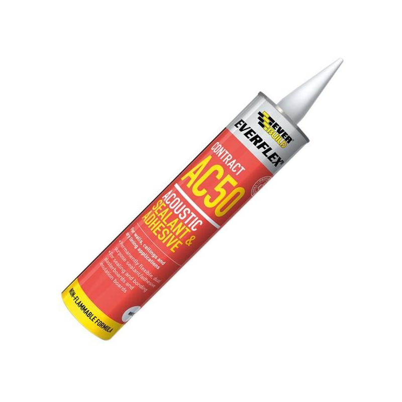 Everbuild Sika Everflex® AC50 Acoustic Sealant & Adhesive 900ml Everbuild Sika - RockBottom Northamptin