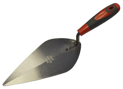 Faithfull London Pattern Brick Trowel Soft Grip Handle 10in Faithfull - RockBottom Northampton