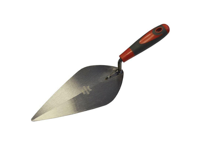Faithfull London Pattern Brick Trowel Soft Grip Handle 10in Faithfull - RockBottom Northampton
