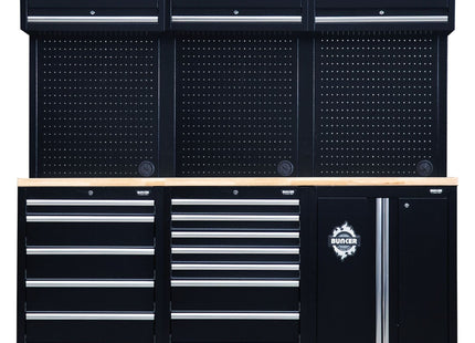 Draper BUNKER Modular Storage Combo with Hardwood Worktop (14 Piece) 04411 Draper - Town Tools 